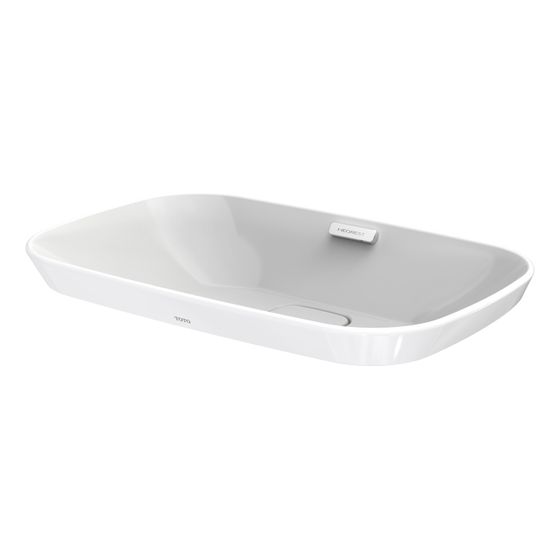 TOTO Neorest Aufsatzwaschtisch Breite 596mm, ohne Hahnloch, mit Überlauf, Keramik Cefiontect, Weiß