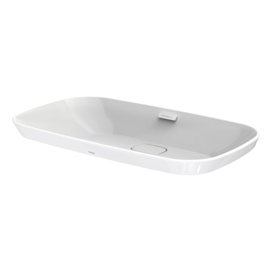 TOTO Neorest Aufsatzwaschtisch Breite 746mm, ohne Hahnloch, mit Überlauf, Keramik Cefiontect, Weiß