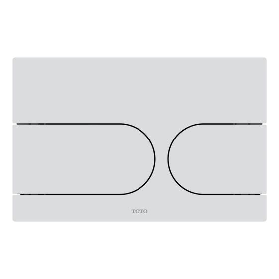 TOTO Drückerplatte für Neorest WX, Vorwandelement Washlet mit automatischer Spülung WH182EAT, Mattweiß