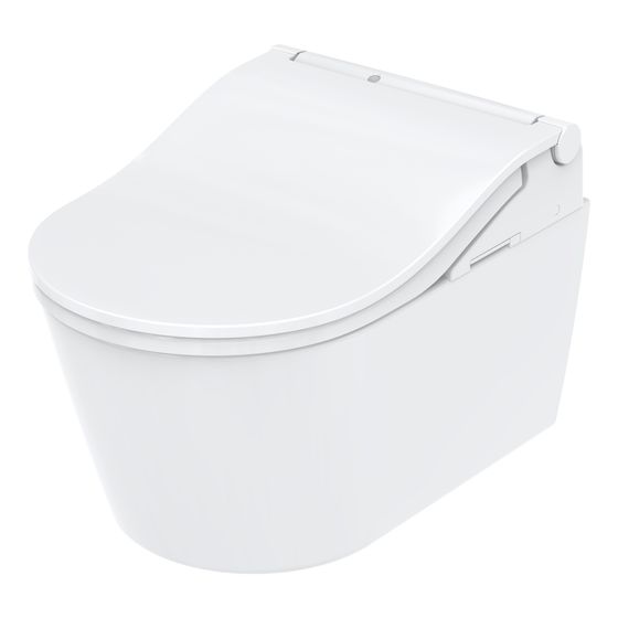 TOTO Washlet RW Dusch-WC mit Fernbedienung, EWATER plus, Clean Case und Entkalkungsfunktion, Ureaharz/Thermoplast, Weiß