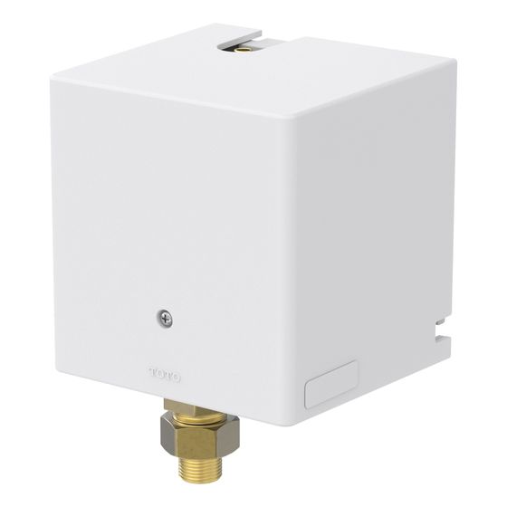 TOTO Steuereinheit Kaltwasser, 2l/min, für Automatikarmaturen, Kunststoff/Messing, Chrom/Weiß, TLE03502E