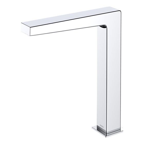 TOTO Automatik-Armaturenauslauf eckig hoch, 2 l/min, Ausladung 159mm, MS verchromt, R 1/2