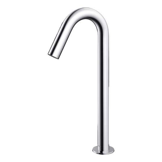 TOTO Automatik-Armaturenauslauf rund hoch 2 l/min, Ausladung 126mm, MS verchromt, R 1/2