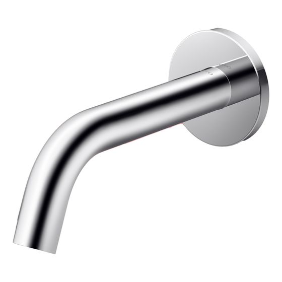 TOTO Automatik-Armaturenauslauf rund Unterputz, 2 l/min, Ausladung 175mm, MS verchromt, R 1/2