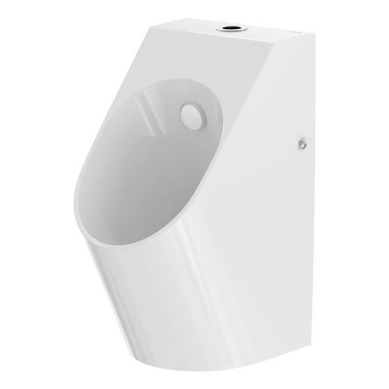 TOTO Urinal mit angeformtem Geruchsverschluss, Wandmontage, Zulauf von oben, Abgang hinten, Keramik Cefiontect, Weiß