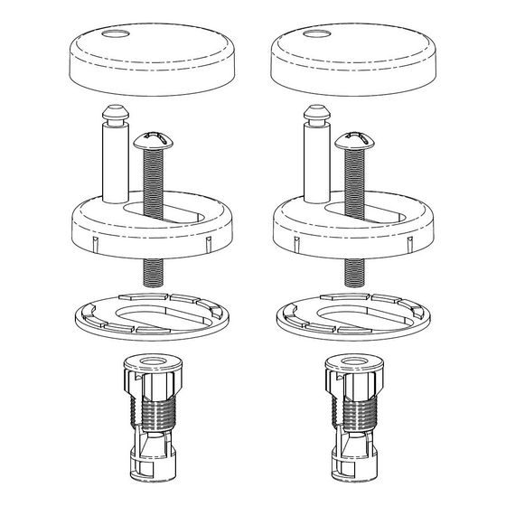 TOTO Befestigung Standard für WC-Sitz, 792970300