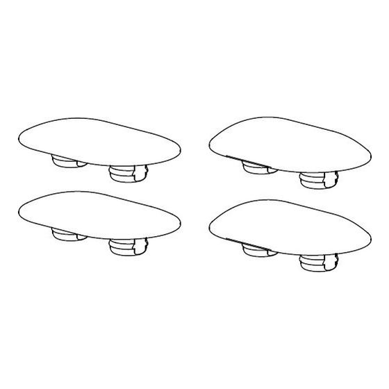 TOTO Ausgleichspuffer plus 2mm MH/NC/ES für WC-Sitze