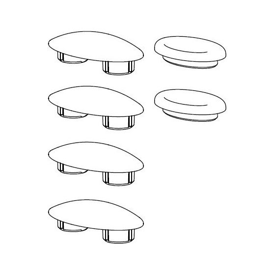 TOTO Puffer-Set MH slim/RP/RP compact/SP/GP für WC-Sitz