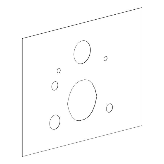 TOTO Montageschablone für Washlet Vorwandelement, WHP189-W