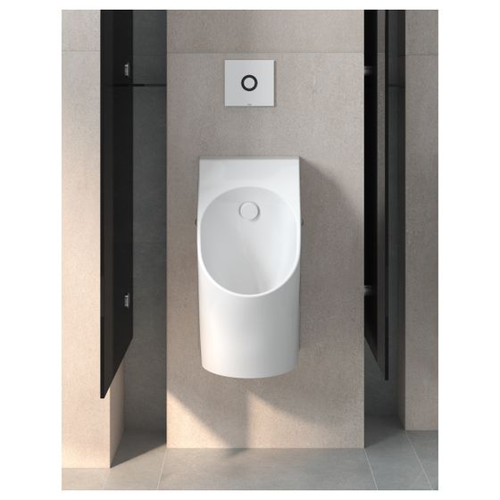 TOTO Urinal mit angeformtem Geruchsverschluss, Wandmontage, Zulauf und Abgang hinten, Keramik Cefiontect, Weiß