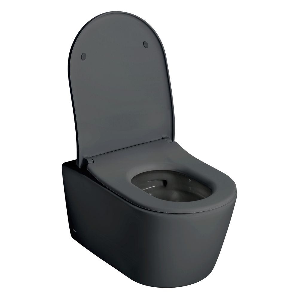 TOTO Wand-WC RP randlos, Tiefspüler, verdeckte Befestigung, Tornado Flush, Mattschwar... TOTO-CW552RY#MBL 4050663097332 (Abb. 7)