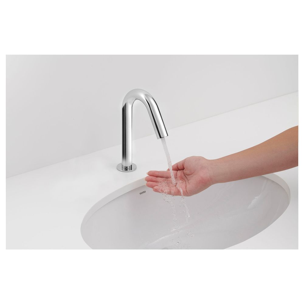 TOTO Automatik-Armaturenauslauf rund, 2 l/min, Ausladung 115mm, MS verchromt, R 1/2", b... TOTO-TLE26006E 4050663096533 (Abb. 4)