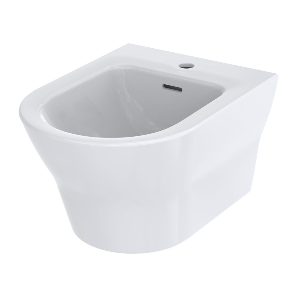 TOTO MH Bidet wandhängend, Vorwandmontage, mit Hahnloch mittig und Überlauf, Keramik Ce... TOTO-BW10045G1 4050663094041 (Abb. 1)