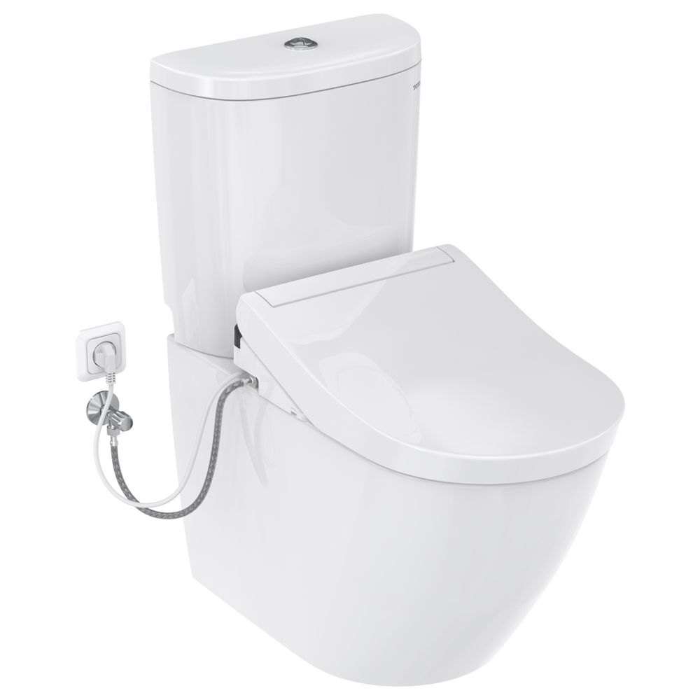 TOTO Washlet RG Lite Dusch-WC mit Fernbedienung, seitlichen Anschlüssen und Entkalku... TOTO-TCF34120GEU 4050663096083 (Abb. 16)