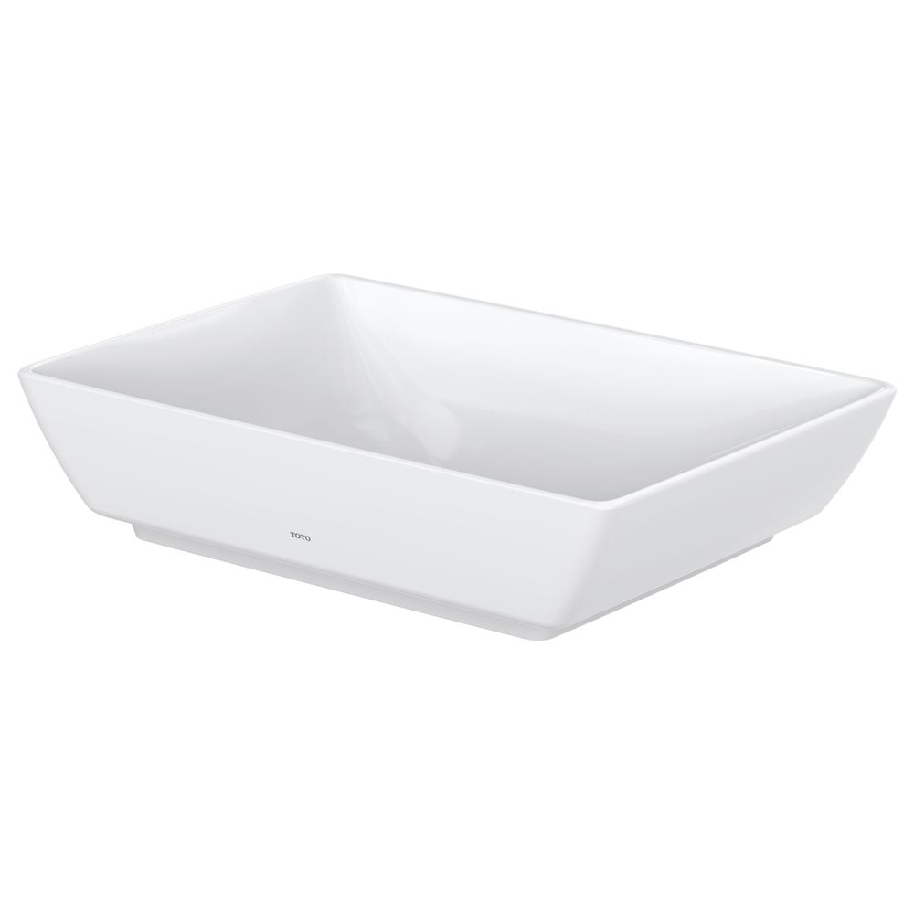 TOTO WU Aufsatzwaschtisch eckig, Breite 550mm, Möbelmontage, ohne Hahnloch, mit Überlauf, ... TOTO-L1735E 4050663095987 (Abb. 1)