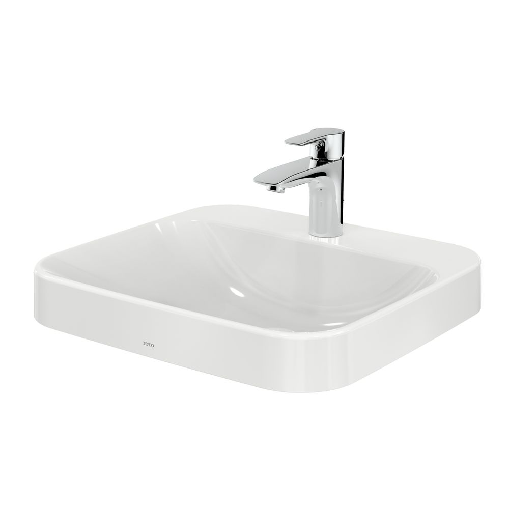 TOTO LF Möbelwaschtisch Breite 500mm, Möbelmontage, mit Hahnloch und Überlauf, Keramik Ce... TOTO-L5615CE 4050663093990 (Abb. 1)
