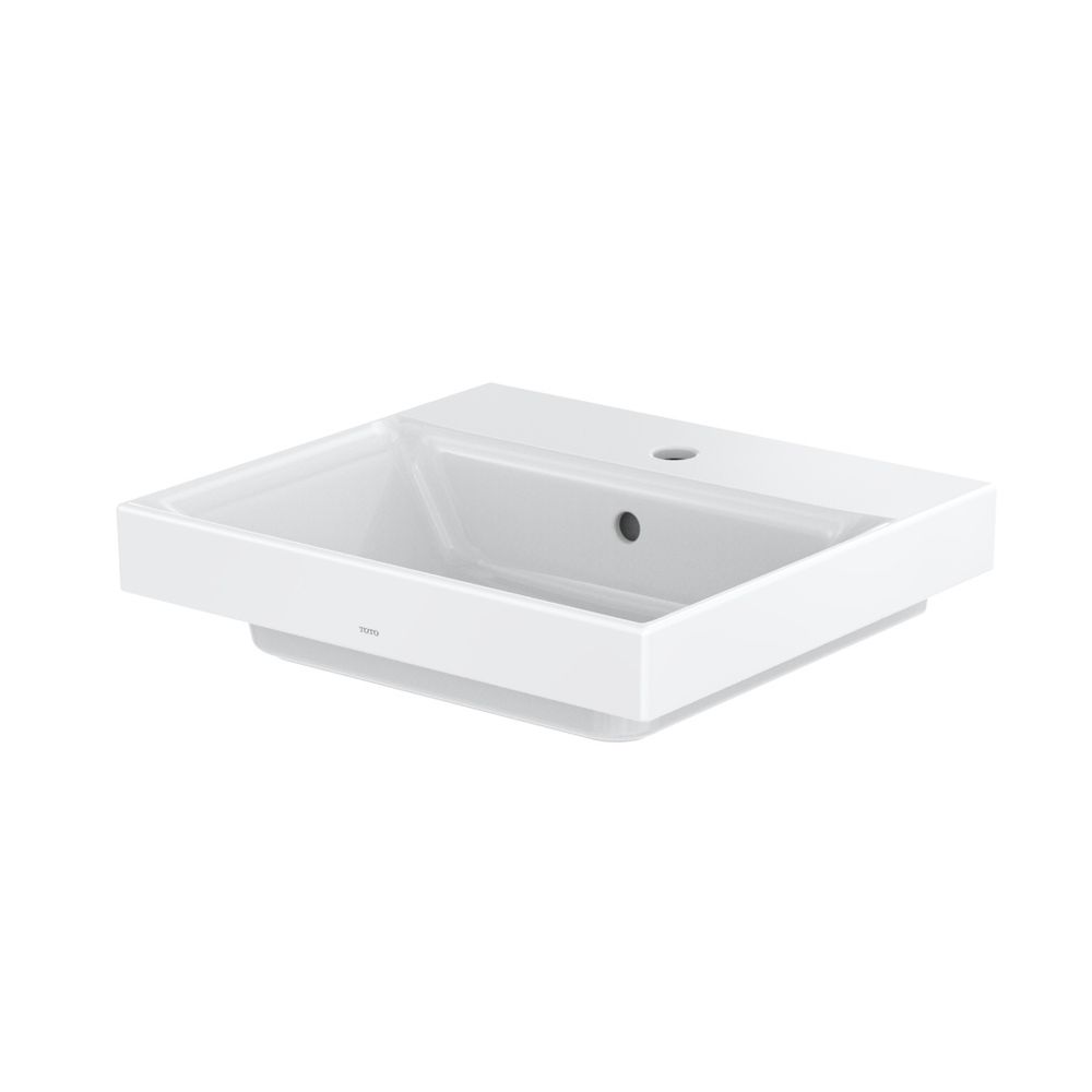 TOTO CS Waschtisch eckig, Breite 500mm, Wandmontage, mit Hahnloch und Überlauf, Keramik... TOTO-LW1215CKE 4050663094881 (Abb. 2)
