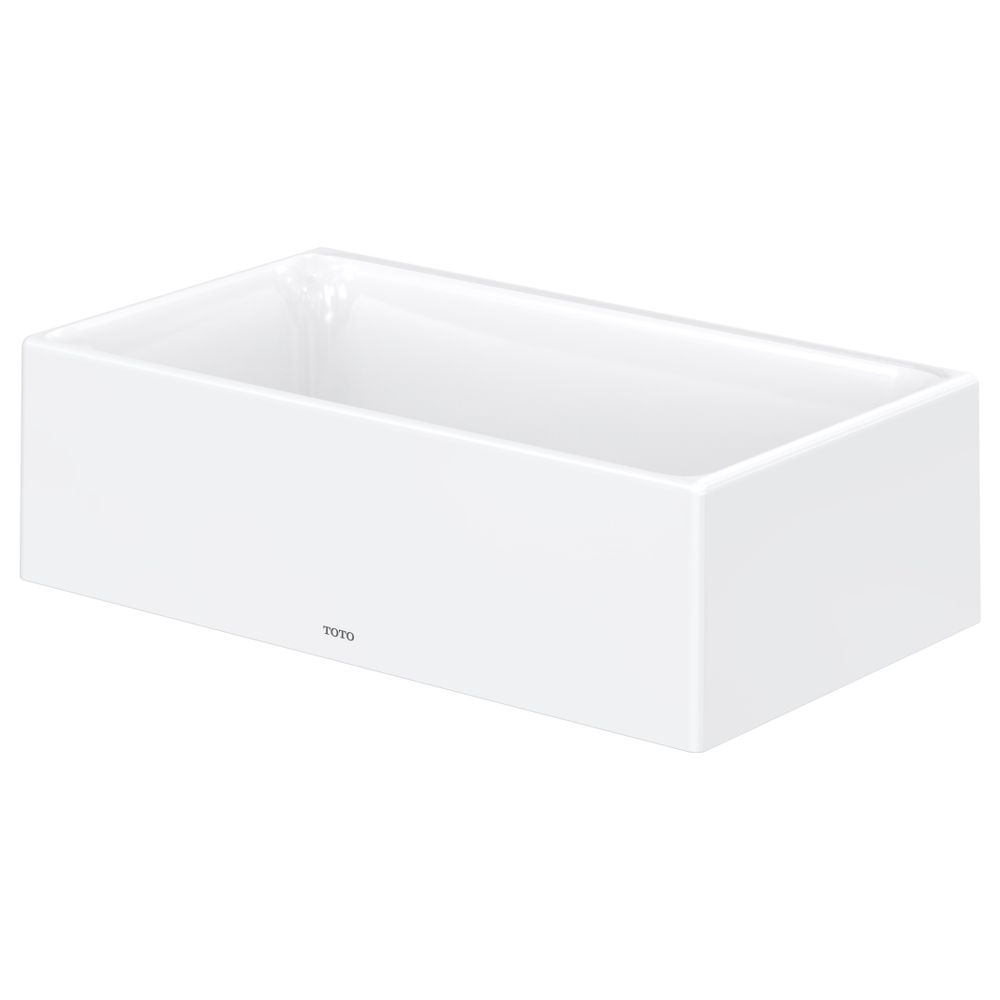 TOTO CS Aufsatzhandwaschbecken eckig, Breite 400mm, Möbelmontage, ohne Hahnloch, ohne Üb... TOTO-LW1734WH 4050663095604 (Abb. 1)