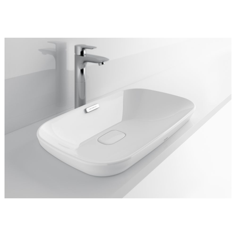 TOTO Neorest Aufsatzwaschtisch Breite 596mm, ohne Hahnloch, mit Überlauf, Keramik Cefion... TOTO-LW3716HY 4050663093402 (Abb. 1)