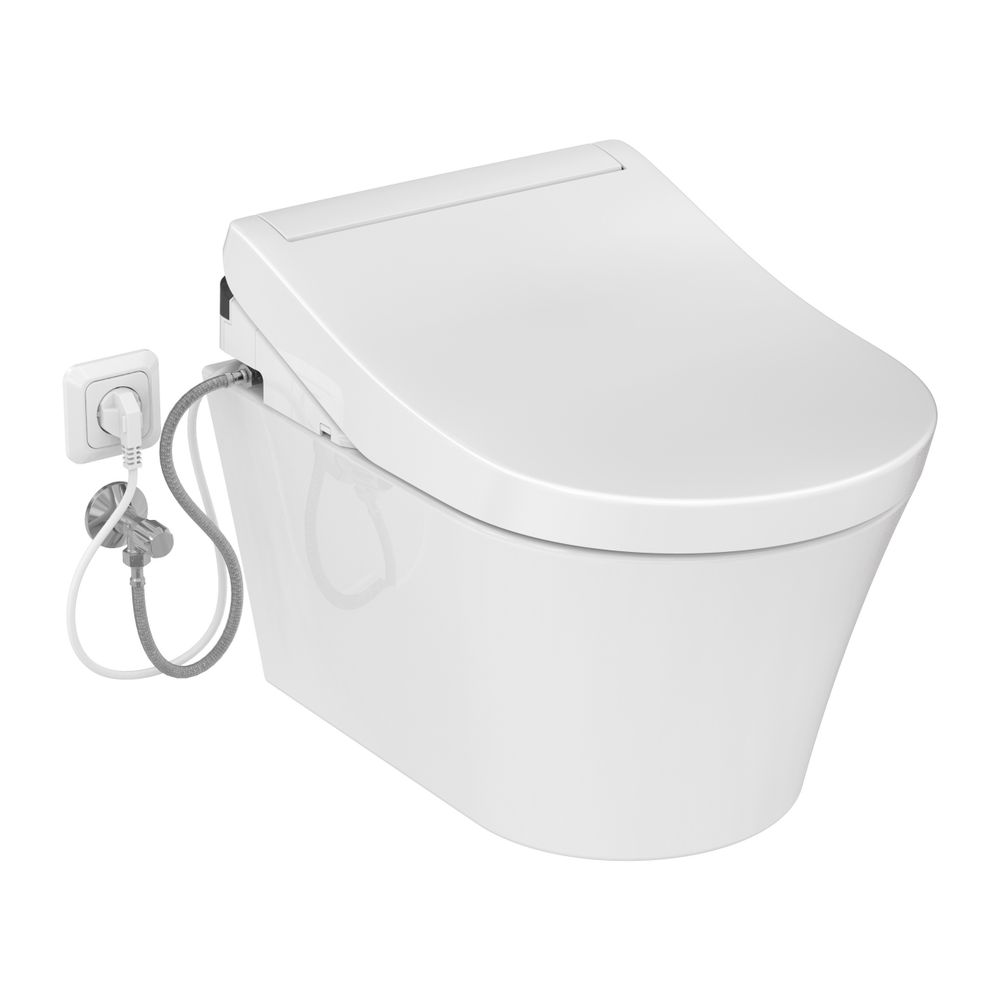 TOTO Washlet RG Lite Dusch-WC mit Fernbedienung, seitlichen Anschlüssen und Entkalkun... TOTO-TCF34120GEU 4050663096083 (Abb. 2)