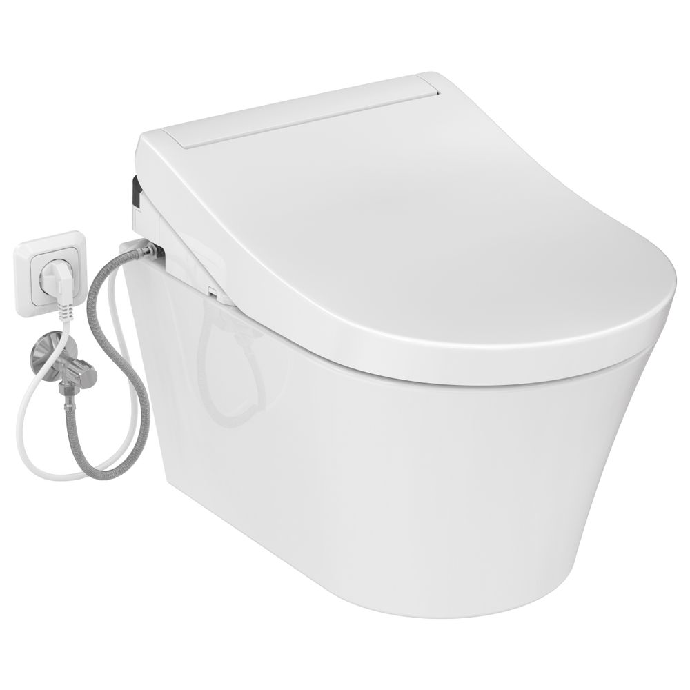 TOTO Washlet RG Lite Dusch-WC mit Fernbedienung, seitlichen Anschlüssen und Entkalku... TOTO-TCF34120GEU 4050663096083 (Abb. 14)