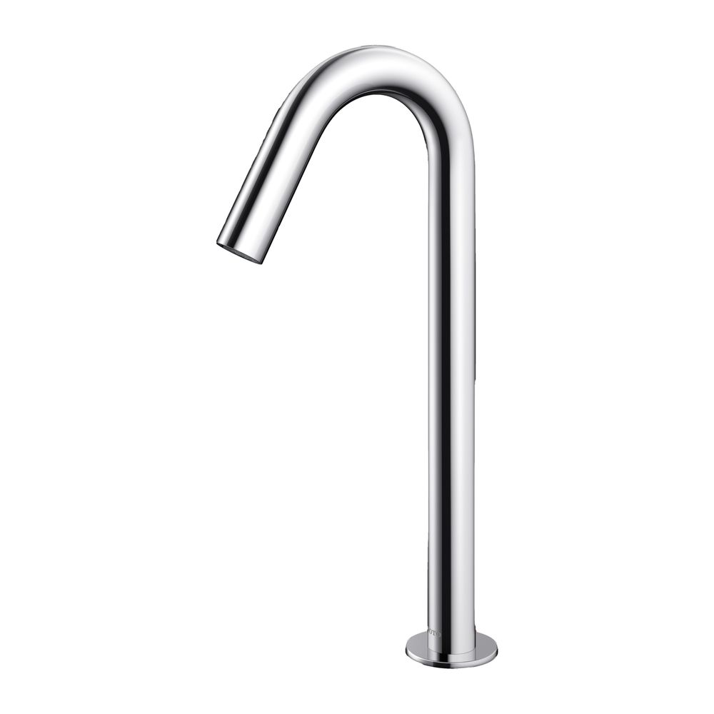 TOTO Automatik-Armaturenauslauf rund hoch 2 l/min, Ausladung 126mm, MS verchromt, R 1/2... TOTO-TLE26008E 4050663096557 (Abb. 1)