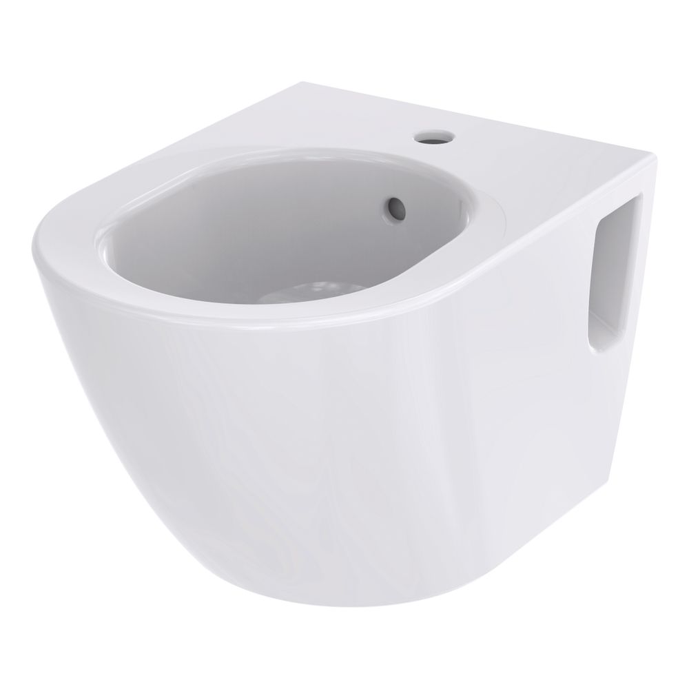 TOTO NC Bidet wandhängend, Vorwandmontage, mit Hahnloch mittig und Überlauf, Keramik Cef... TOTO-B762E#XW 4050663095956 (Abb. 1)