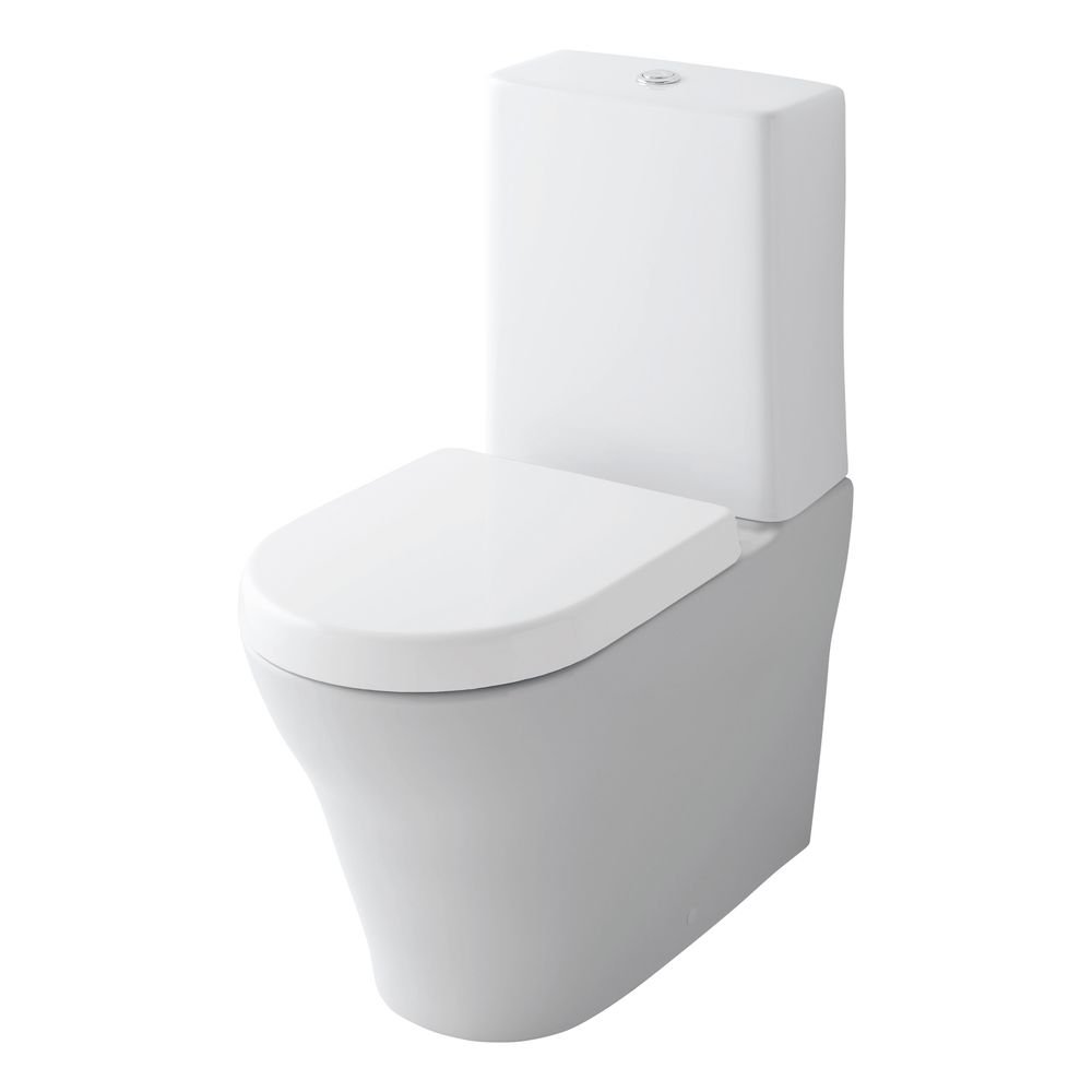TOTO MH Tiefspül-Stand-WC mit aufgesetztem Spülkasten, randlos, Tornado Flush-Düsenspülung... TOTO-CW161Y 4050663090364 (Abb. 1)