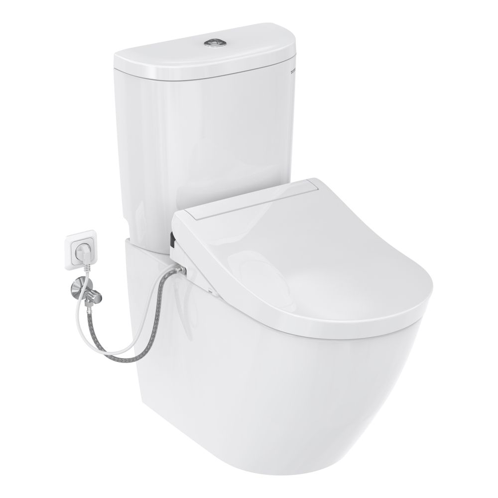 TOTO Washlet RG Lite Dusch-WC mit Fernbedienung, seitlichen Anschlüssen und Entkalkun... TOTO-TCF34120GEU 4050663096083 (Abb. 8)