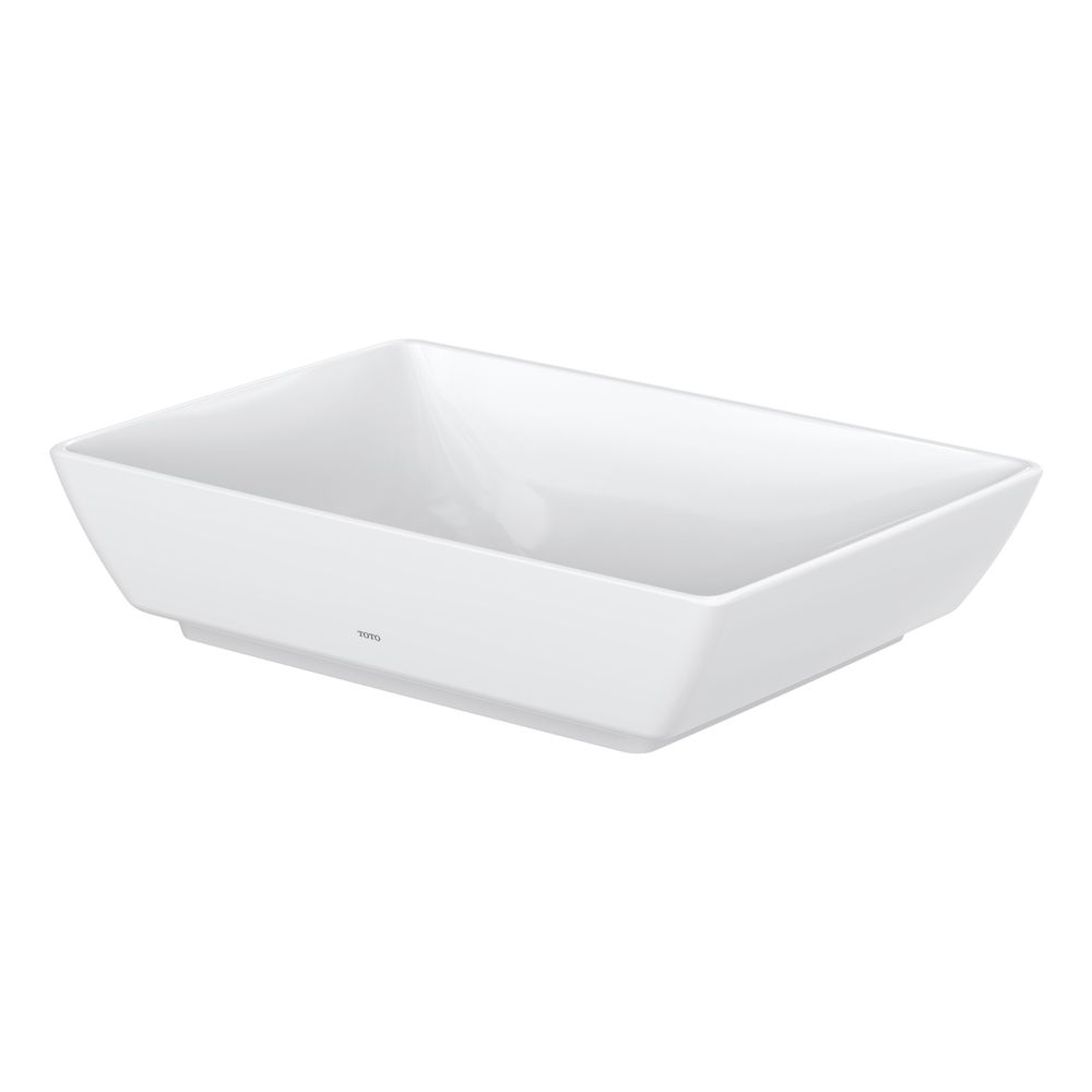 TOTO WU Aufsatzwaschtisch eckig, Breite 550mm, Möbelmontage, ohne Hahnloch, mit Überlauf, ... TOTO-L1735E 4050663095987 (Abb. 1)