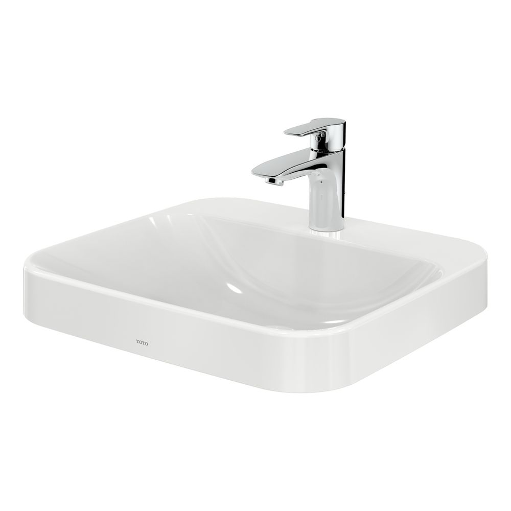 TOTO LF Möbelwaschtisch Breite 500mm, Möbelmontage, mit Hahnloch und Überlauf, Keramik Ce... TOTO-L5615CE 4050663093990 (Abb. 1)