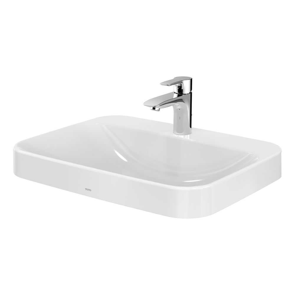 TOTO LF Möbelwaschtisch Breite 600mm, Möbelmontage, mit Hahnloch und Überlauf, Keramik Ce... TOTO-L5616CE 4050663094010 (Abb. 1)