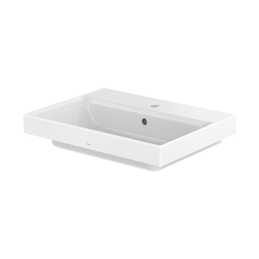 TOTO CS Waschtisch eckig, Breite 600mm, Wandmontage, mit Hahnloch und Überlauf, Keramik... TOTO-LW1216CKE 4050663094904 (Abb. 1)