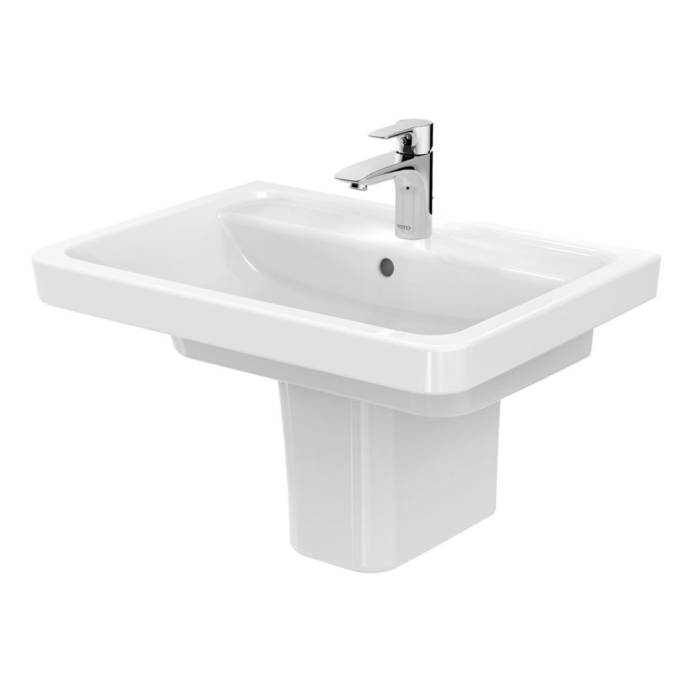 TOTO CF Halbsäule für Waschtisch LW136Y und LW137Y, Keramik, Weiß... TOTO-LW136HFY 4050663093549 (Abb. 1)