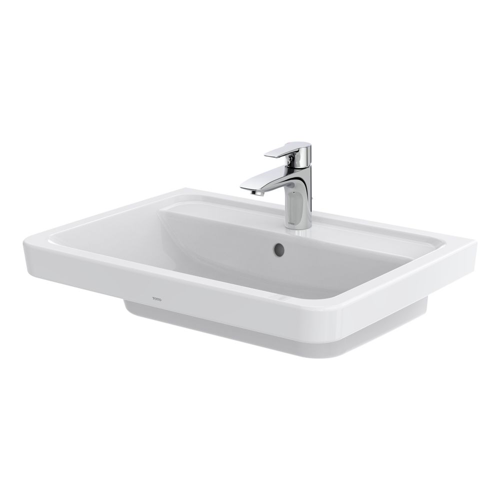 TOTO CF Waschtisch Breite 654mm, Wandmontage, mit Hahnloch und Überlauf, Keramik Cefiontec... TOTO-LW136Y 4050663093532 (Abb. 1)