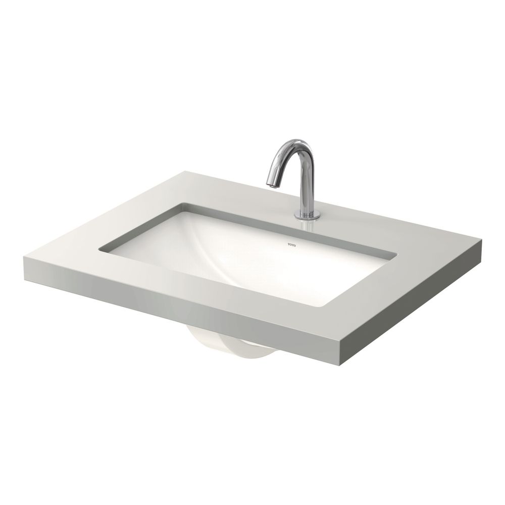 TOTO WU Unterbauwaschtisch eckig, Breite 590mm, Möbelmontage, ohne Hahnloch, mit Überlauf... TOTO-LW1536Y 4050663095420 (Abb. 1)