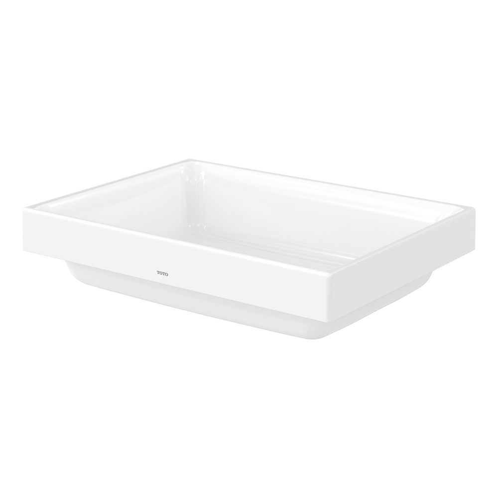 TOTO CS Aufsatzwaschtisch eckig, Breite 500mm, Möbelmontage, ohne Hahnloch, mit Überlauf... TOTO-LW1715WH 4050663095574 (Abb. 1)