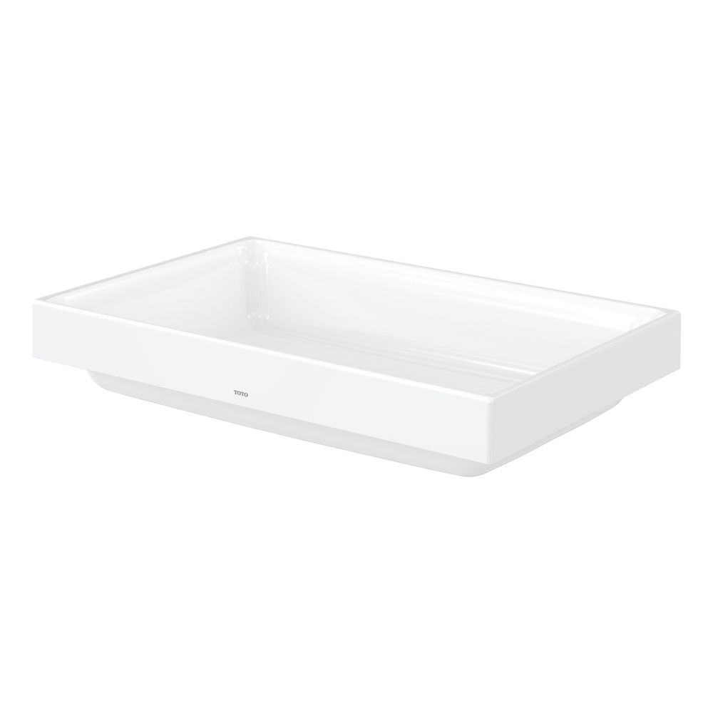 TOTO CS Aufsatzwaschtisch eckig, Breite 600mm, Möbelmontage, ohne Hahnloch, mit Überlauf... TOTO-LW1716WH 4050663095581 (Abb. 1)