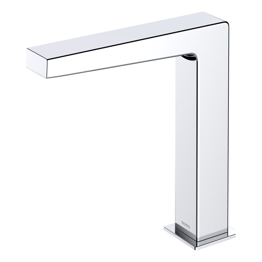 TOTO Automatik-Armaturenauslauf eckig mittelhoch, 2 l/min, Ausladung 139mm, MS verchrom... TOTO-TLE25007E 4050663096496 (Abb. 1)