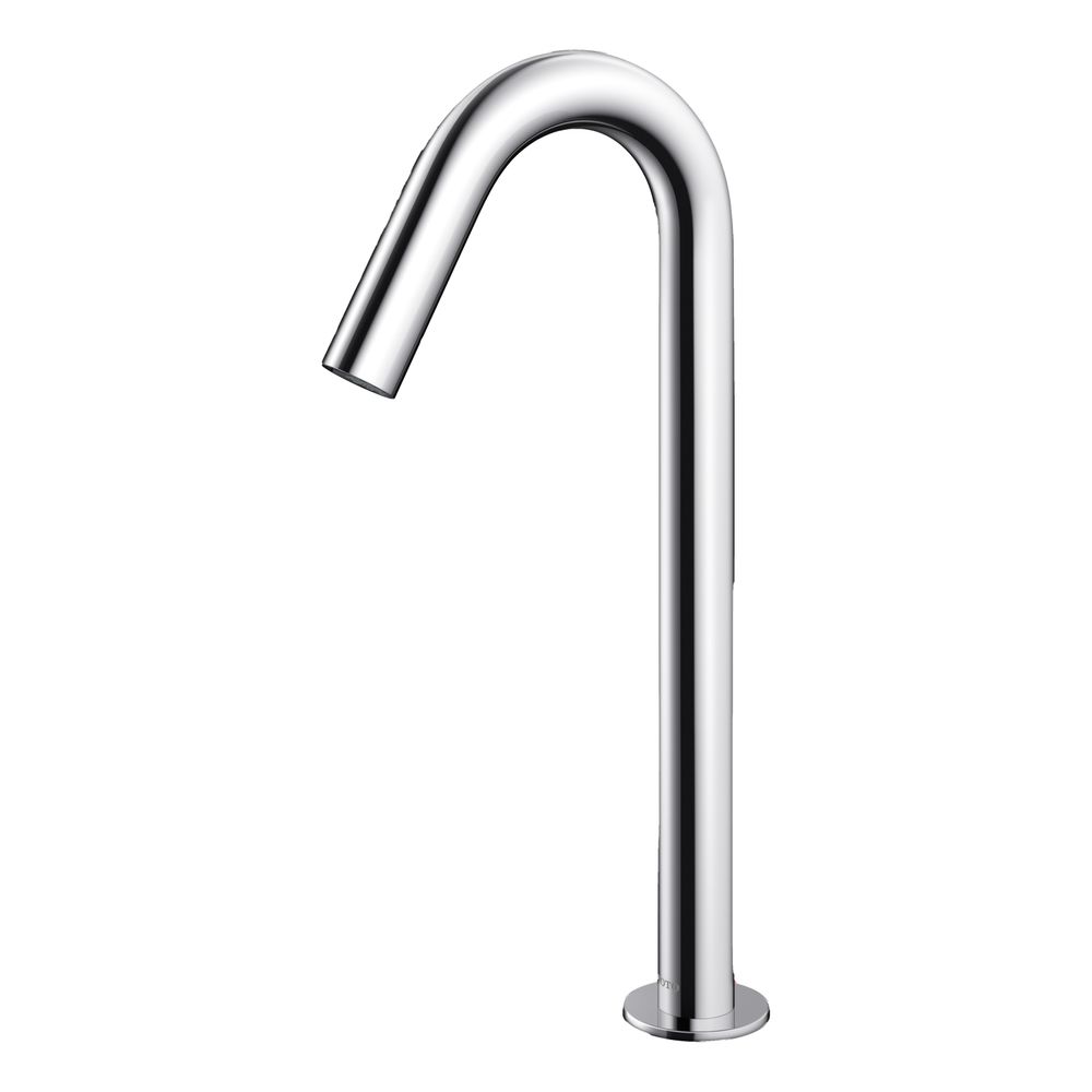 TOTO Automatik-Armaturenauslauf rund hoch 2 l/min, Ausladung 126mm, MS verchromt, R 1/2... TOTO-TLE26008E 4050663096557 (Abb. 1)