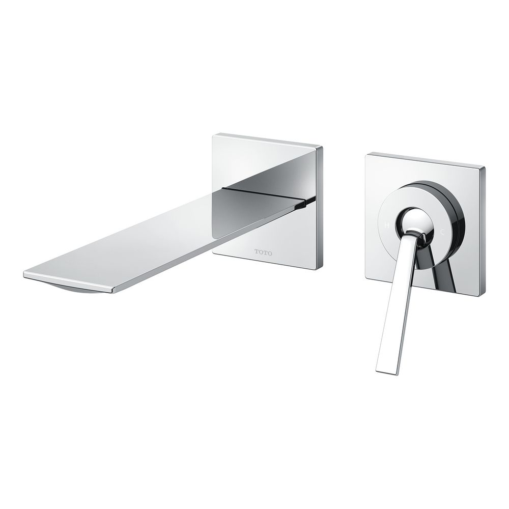 TOTO Zweiloch-Einhebel-Waschtischmischer, Unterputzausführung, Ausladung 175mm, Messin... TOTO-TLP02309EA 4050663096113 (Abb. 1)