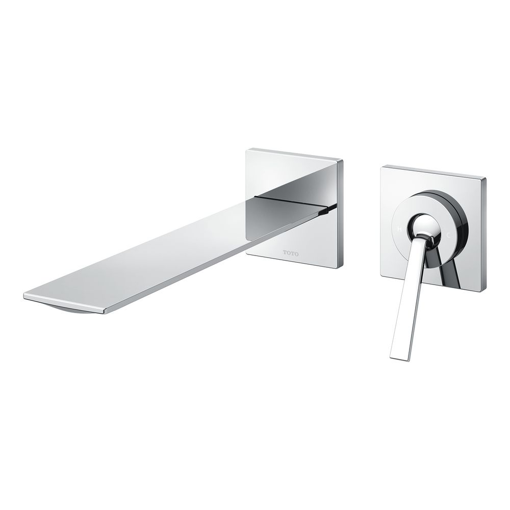 TOTO Zweiloch-Einhebel-Waschtischmischer, Unterputzausführung, Ausladung 225mm, Messin... TOTO-TLP02310EA 4050663096120 (Abb. 1)