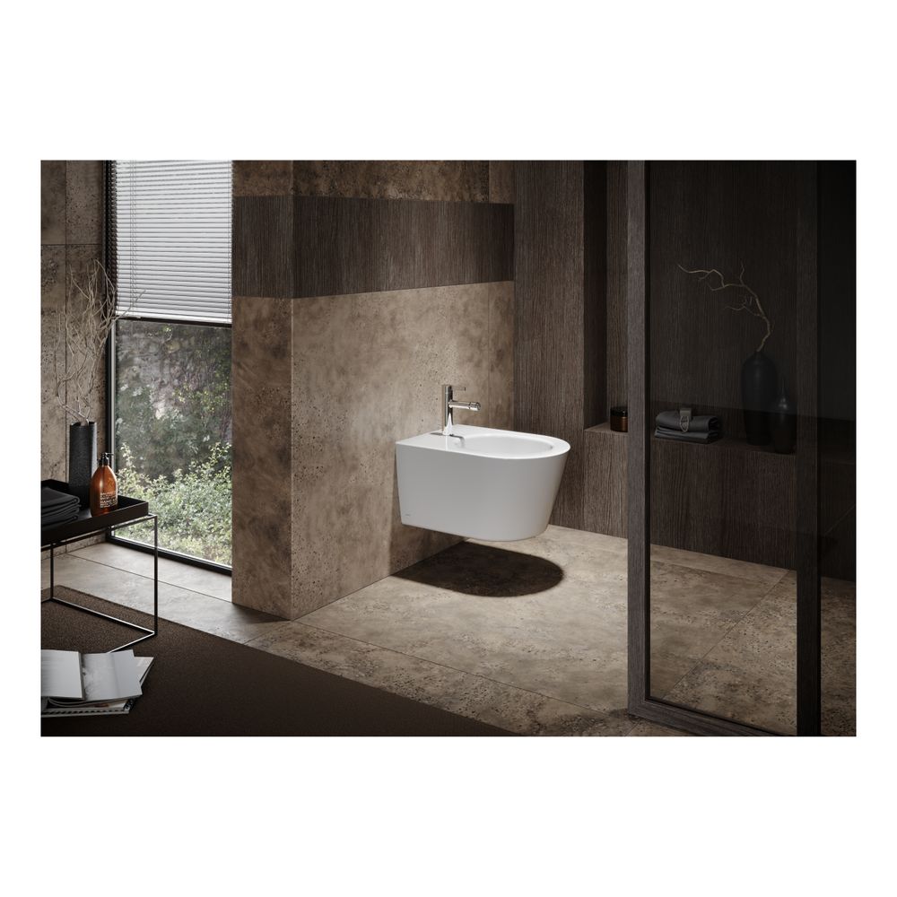 TOTO RP Bidet wandhängend, Vorwandmontage, mit Hahnloch mittig und Überlauf, Keramik Cefion... TOTO-B552E 4050663094867 (Abb. 3)