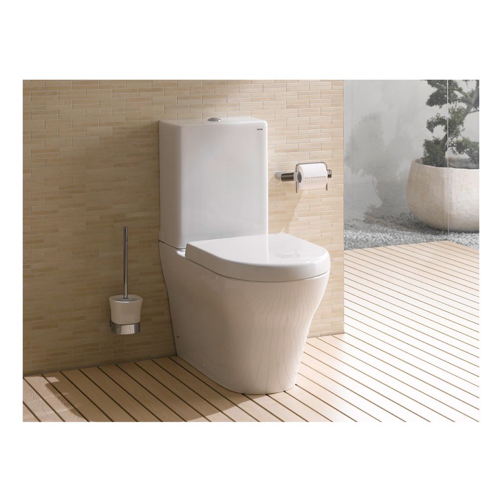 TOTO MH Tiefspül-Stand-WC mit aufgesetztem Spülkasten, randlos, Tornado Flush-Düsenspülung... TOTO-CW161Y 4050663090364 (Abb. 2)