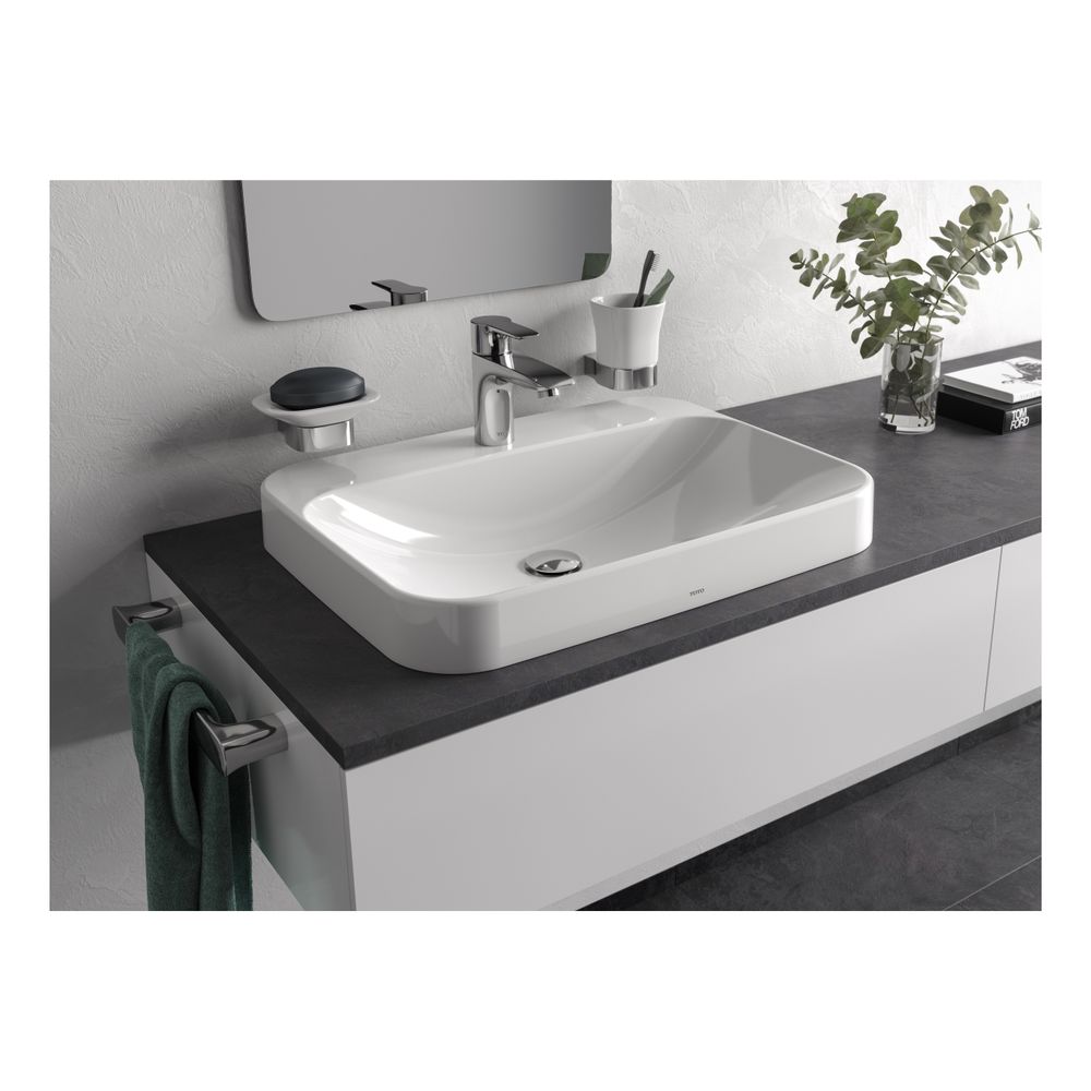 TOTO LF Möbelwaschtisch Breite 600mm, Möbelmontage, mit Hahnloch und Überlauf, Keramik Ce... TOTO-L5616CE 4050663094010 (Abb. 2)