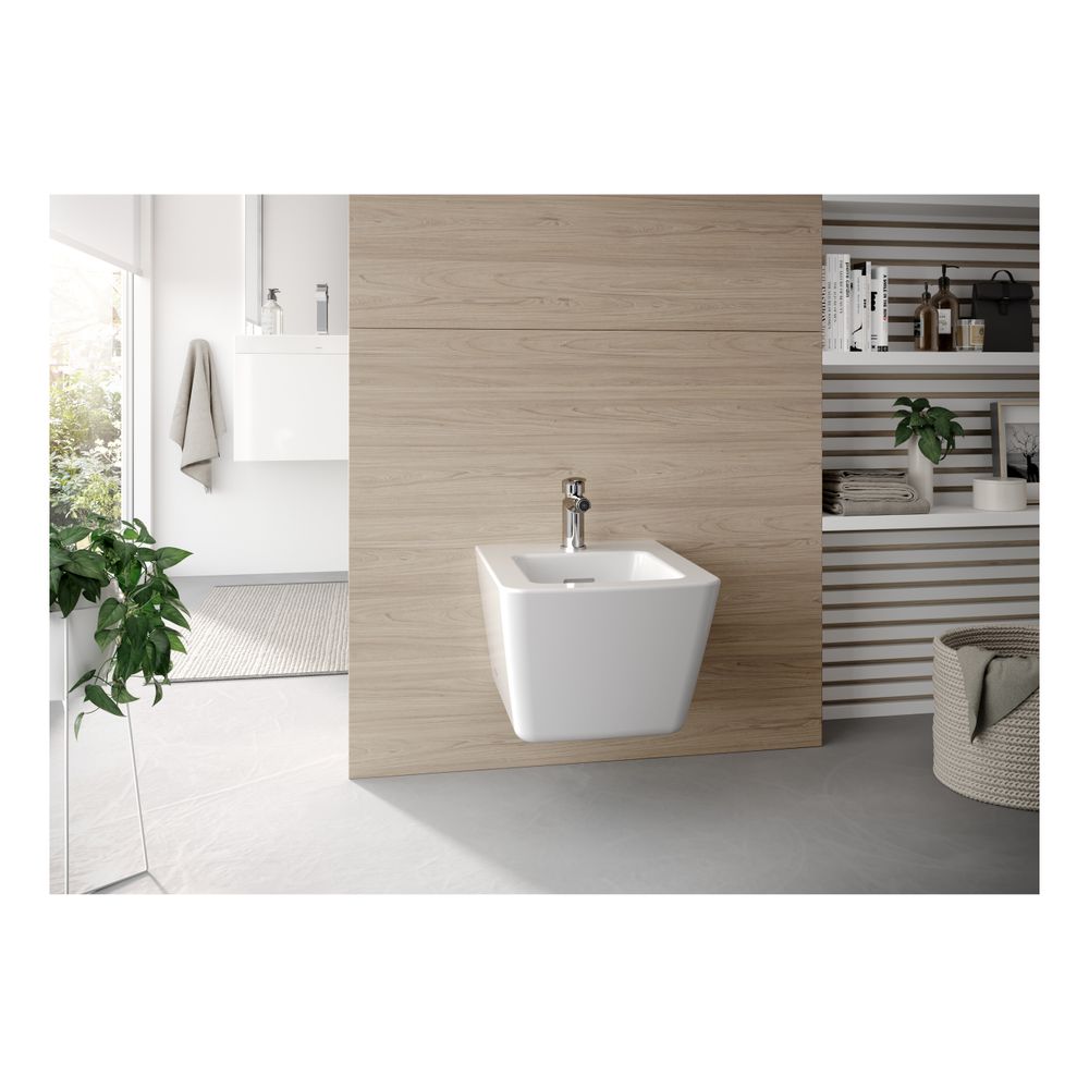 TOTO SP Bidet wandhängend, Vorwandmontage, mit Hahnloch mittig und Überlauf, Keramik Cefion... TOTO-B532E 4050663094874 (Abb. 7)