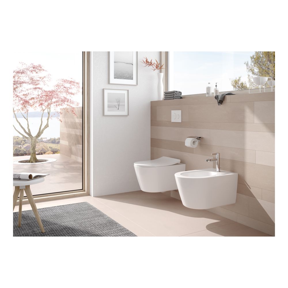 TOTO RP Bidet wandhängend, Vorwandmontage, mit Hahnloch mittig und Überlauf, Keramik Cefion... TOTO-B552E 4050663094867 (Abb. 4)