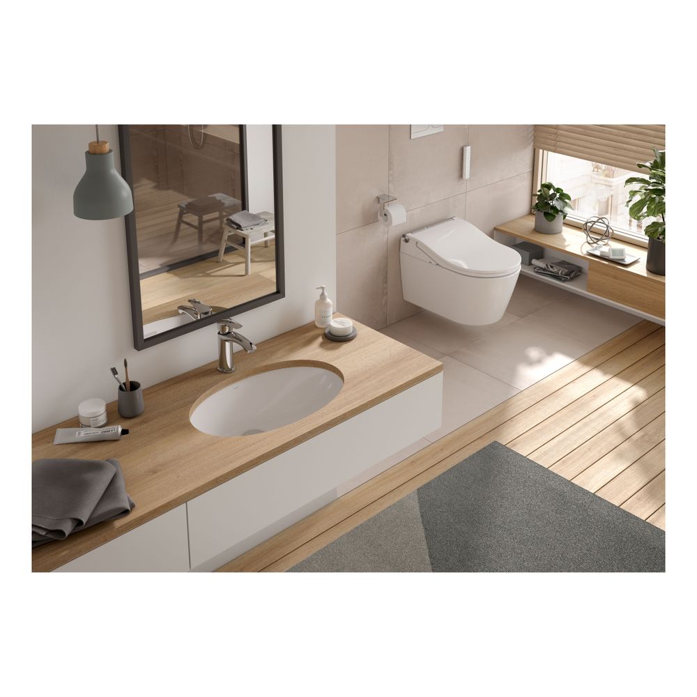 TOTO WU Unterbauwaschtisch rund, Breite 590mm, Möbelmontage, ohne Hahnloch, mit Üb... TOTO-LW1506JUYW/F#W 4050663095550 (Abb. 3)