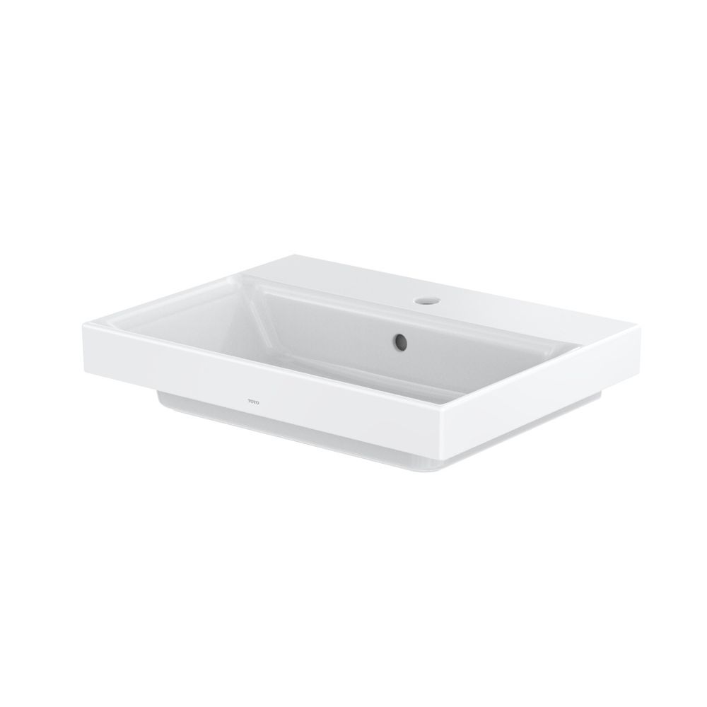TOTO CS Waschtisch eckig, Breite 600mm, Wandmontage, mit Hahnloch und Überlauf, Keramik... TOTO-LW1216CKE 4050663094904 (Abb. 2)