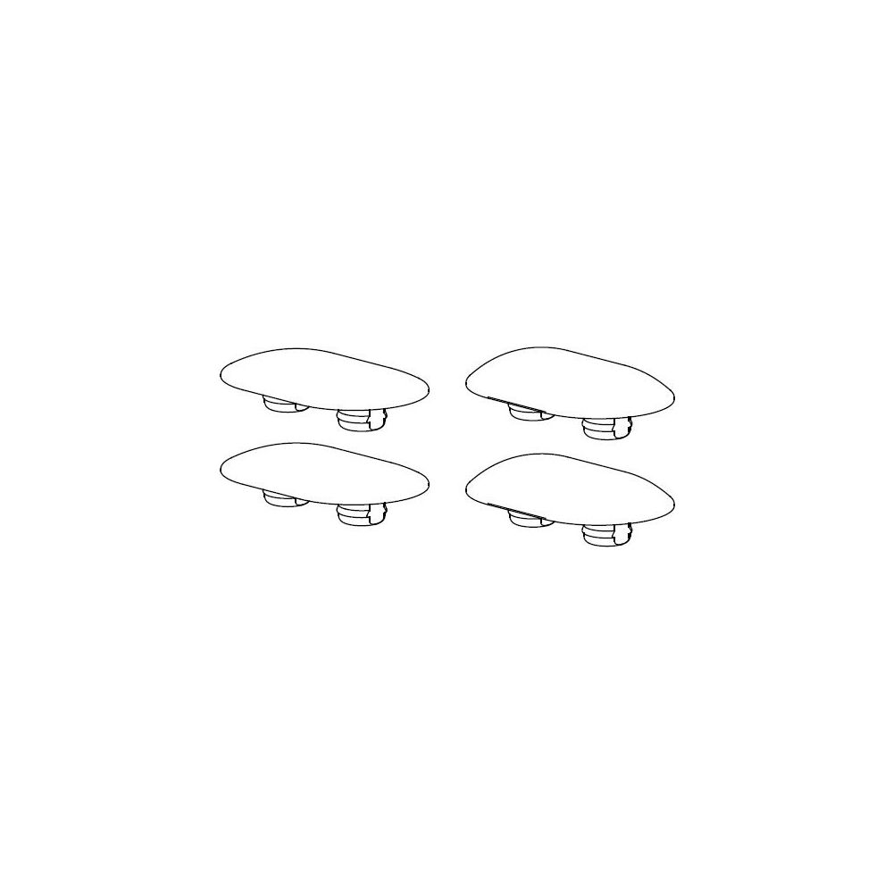 TOTO Ausgleichspuffer plus 2mm MH/NC/ES für WC-Sitze... TOTO-799990800 4040034015065 (Abb. 1)